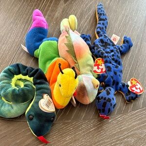 Ty Beanie Baby Reptile Collection